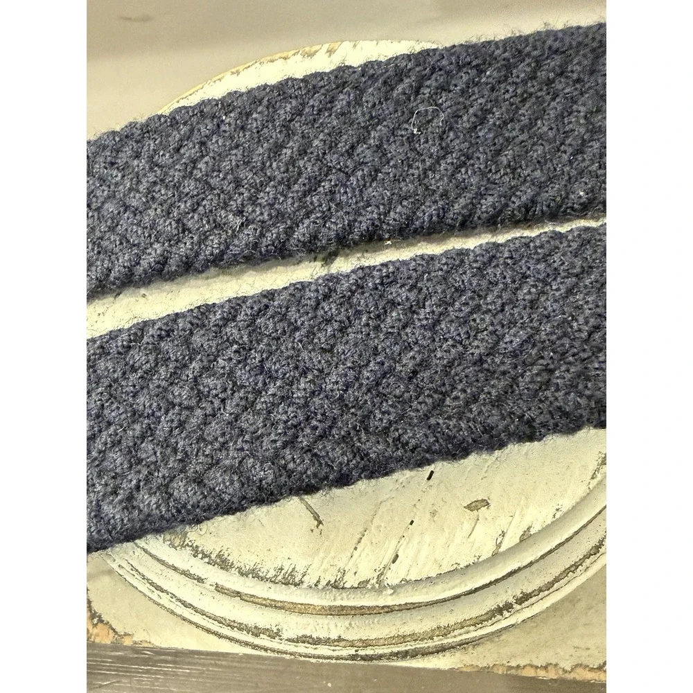 Holderness And Bourne Navy Fisher Braided Stretch Belt Size 36